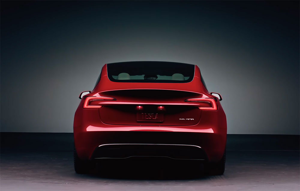 Zadnji deo Tesla 3