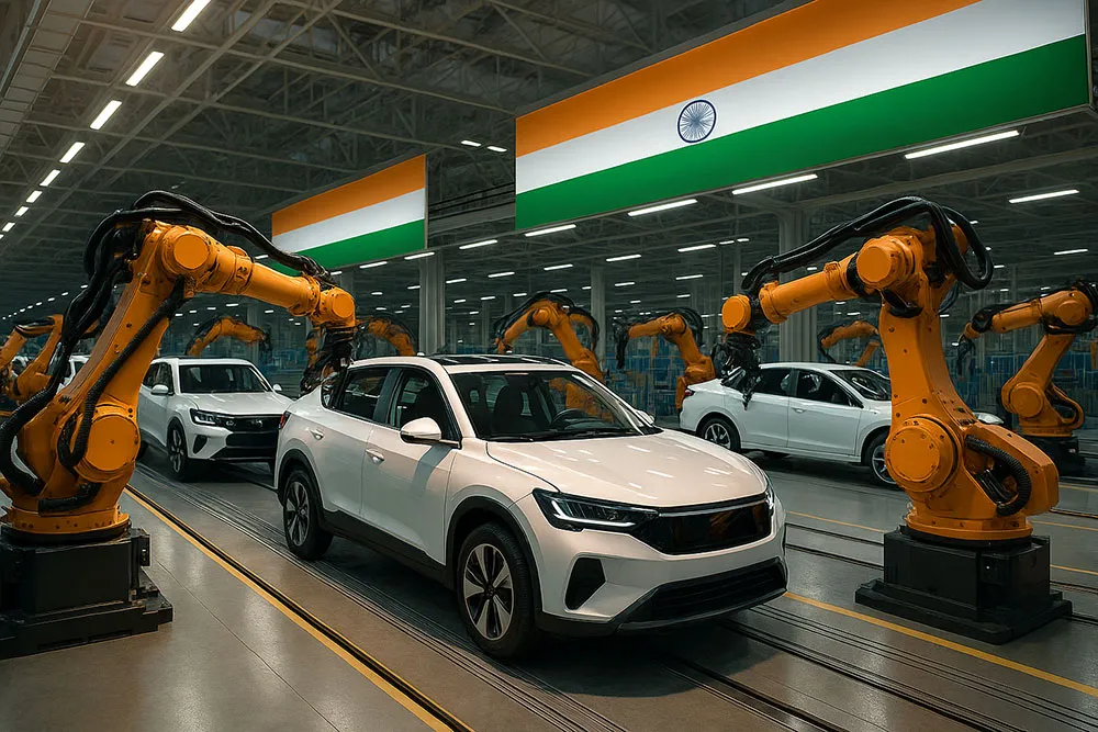 Pogon U Indiji Sklapanje Automobila